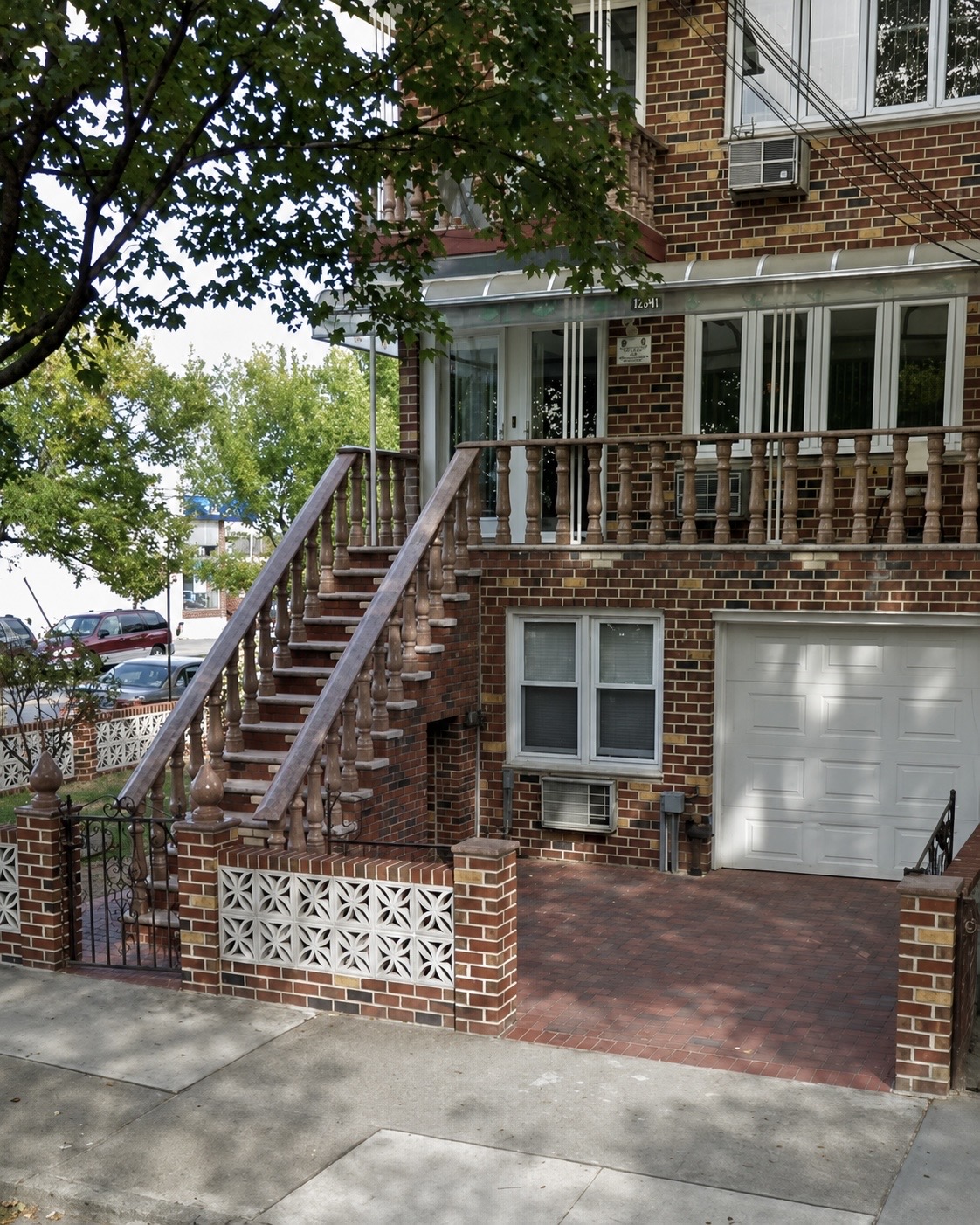 After porch and steps construction work by Captain Construction Corp.
